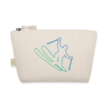 Slopestyle Herren Ski Freestyle Ski Jumping - Bio-Täschchen - Natur - Vorne