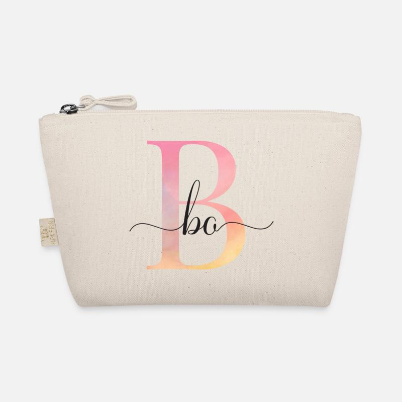B | Monogramme | Nom | BoAquarelle Trousse biologique