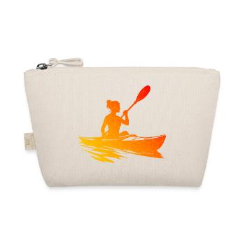 Canoe Kayak Men Kayaking Women Kayak - Organic Pouch - nature - Front