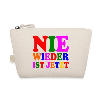 Nie wieder ist jetzt - Bio-Täschchen - Natur - Vorne