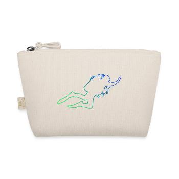 Ladies Scuba Diver Diving Scuba Diving - Organic Pouch - nature - Front