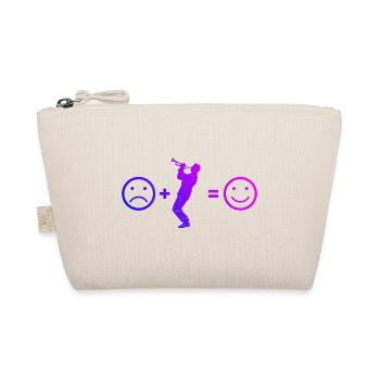 Trumpet Player Trumpeter Jazz Trumpeter - Organic Pouch - nature - Front