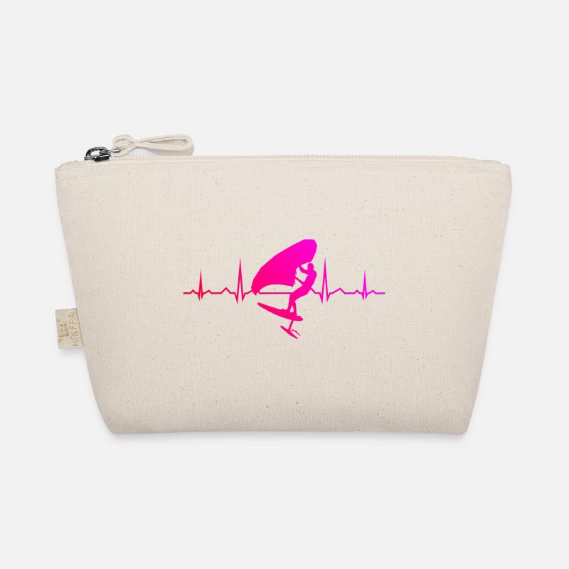 wingsurfen wingsurf Damen wingfoil hydrofoil - Bio-Täschchen - Natur