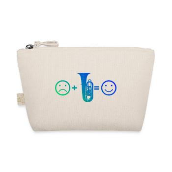 Tubaspielen Blasmusik Blasinstrument Tuba - Bio-Täschchen - Natur - Vorne