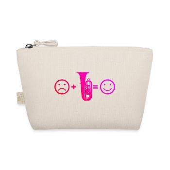 Blasmusik Damen Tubist Blasinstrument Tuba - Bio-Täschchen - Natur - Vorne