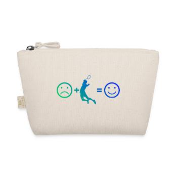 Damen Herren Badmintonspieler Squash Badminton - Bio-Täschchen - Natur - Vorne
