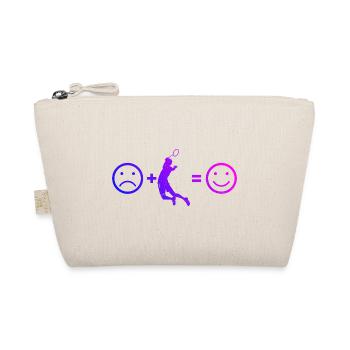 Men's Badminton Player Women's Badminton Badminton - Organic Pouch - nature - Front