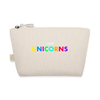 I hate unicorns - Organic Pouch - nature - Front