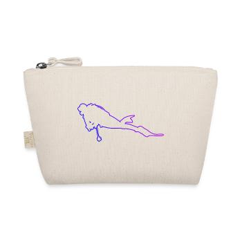 Scuba Diving Free Dive Diving Women Scuba Diver - Organic Pouch - nature - Front