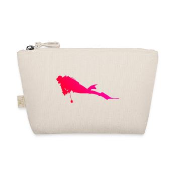 Scuba Diving Scuba Diver Women Free Dive - Organic Pouch - nature - Front
