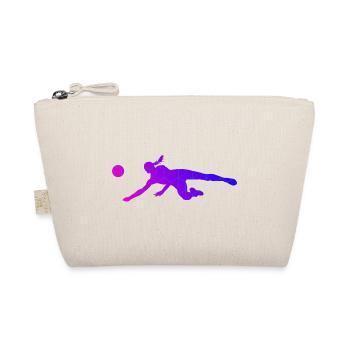 Herren Volleyballspieler Volleyballspielen - Bio-Täschchen - Natur - Vorne