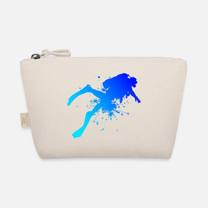 Diver Damen Taucher Scuba Taucher Tauchen - Bio-Täschchen - Natur