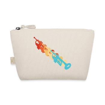 Trumpet Trumpet Player Trumpet Ladies Trumpeter - Organic Pouch - nature - Front