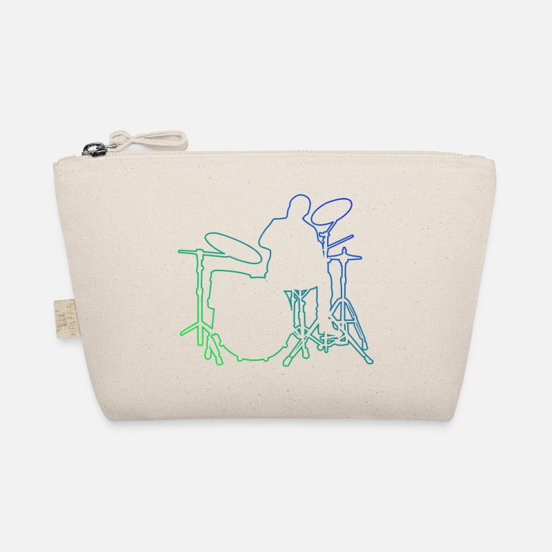 Drum Kit Drummer Women Drumming Organic Pouch