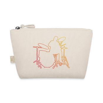 Tambour Homme Percussionniste Batterie - Trousse biologique - nature - Devant