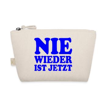 Nie wieder ist jetzt - Bio-Täschchen - Natur - Vorne