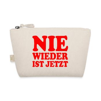 Nie wieder ist jetzt - Bio-Täschchen - Natur - Vorne