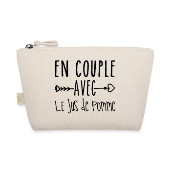 Couples with Apple Juice, Apple Juice Fans - Organic Pouch - nature - Front