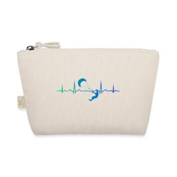 Kitesurfing Kitesurfer Kitesurf Women's Kite - Organic Pouch - nature - Front
