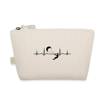 Kite Kitesurfer Herren Kitesurf Damen Kitesurfing - Bio-Täschchen - Natur - Vorne