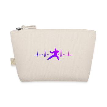 Martial Arts Kungfu Wushu Women Men Kung Fu - Organic Pouch - nature - Front