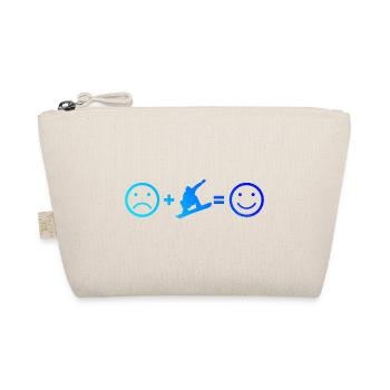 Herren Snowboarding Wintersport Snowboarder - Bio-Täschchen - Natur - Vorne