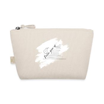Illustration of "Never give up" - Organic Pouch - nature - Front