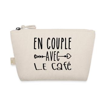 Paare mit Kaffee, Kaffeefans Geschenk - Bio-Täschchen - Natur - Vorne
