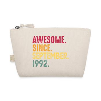 September 1992 - 30. Geburtstag Geschenk. Awesome. - Bio-Täschchen - Natur - Vorne