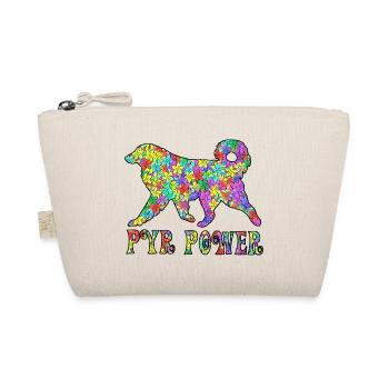 Pyrenean mountain dog, fully customizable as desired - Organic Pouch - nature - Front