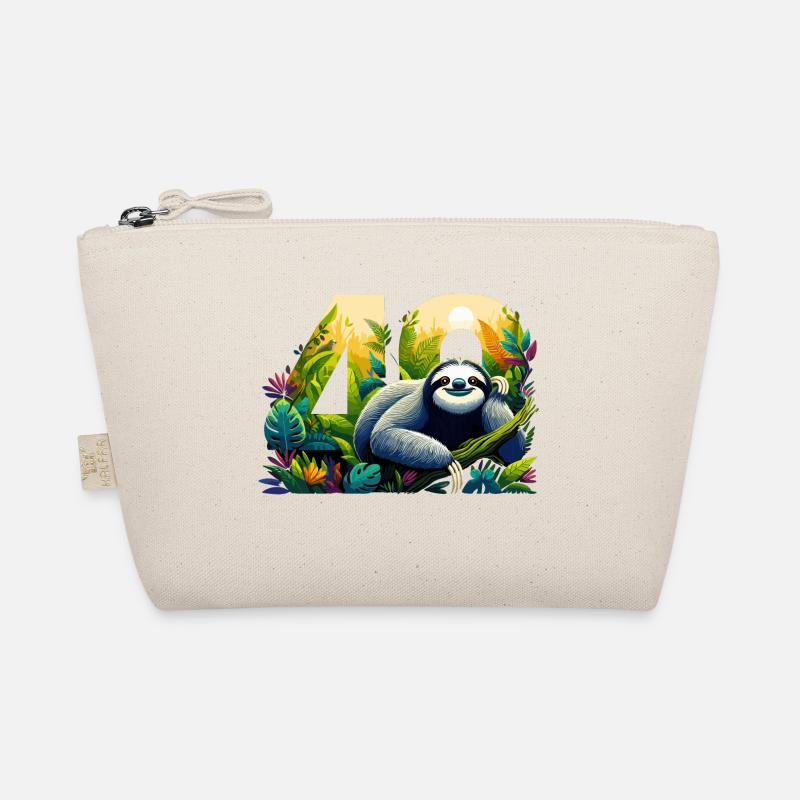 40 Years Sloth 40th Birthday Gift Organic Pouch