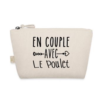 Couples with Chicken, Chicken Fans Gift - Organic Pouch - nature - Front