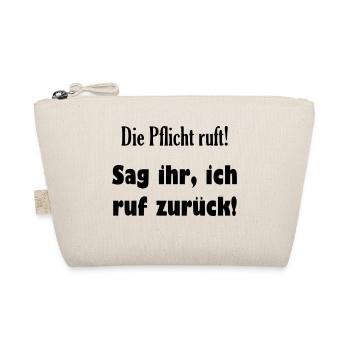 Lustiger cooler Spruch - Bio-Täschchen - Natur - Vorne