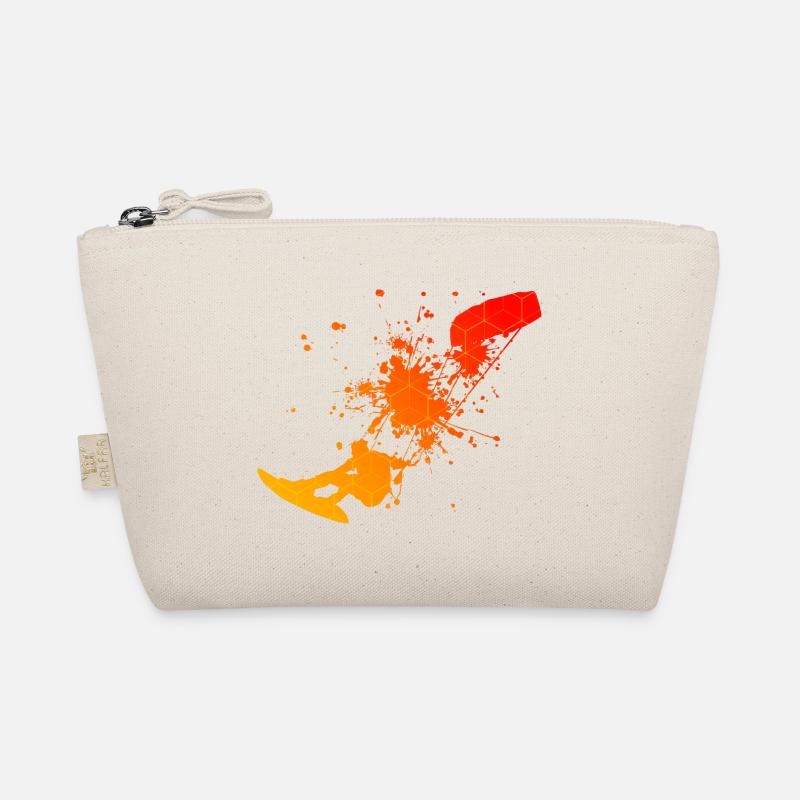 Kitesurf Herren Kitesurfen Damen Kitesurfer - Bio-Täschchen - Natur