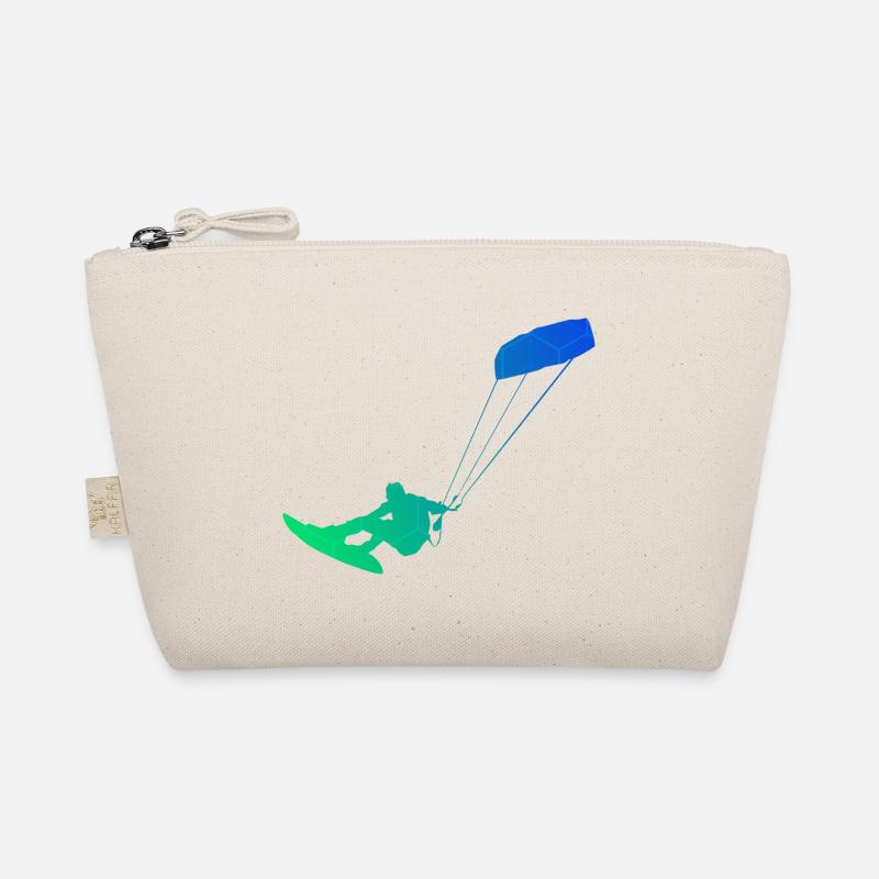 Kitesurfen Kiten Kitesurfer Kitesurf Herren - Bio-Täschchen - Natur
