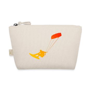 Women's Kitesurfing Kitesurf Kiting Men Kitesurfer - Organic Pouch - nature - Front