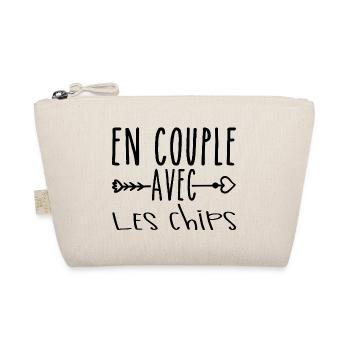 En Couple avec Chips, cadeau Fans de Chips - Trousse biologique - nature - Devant
