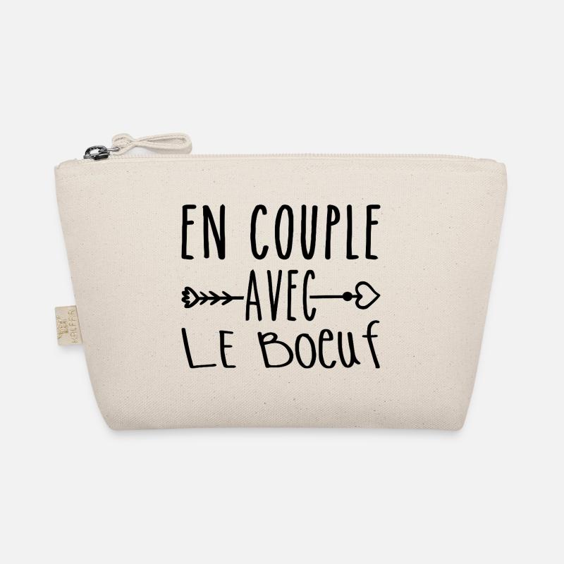 En Couple avec Boeuf, cadeau Fans de Boeuf Trousse biologique