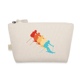 Damen Stunt Ski Skifahren Skiing Freestyle Skifahr - Bio-Täschchen - Natur - Vorne