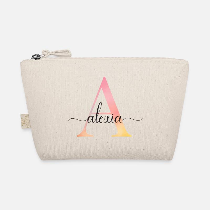 Un | Monogramme | Nom | Alexia |Aquarelle Trousse biologique
