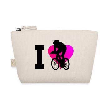 Ladies road bike men road bike racing cyclists - Organic Pouch - nature - Front