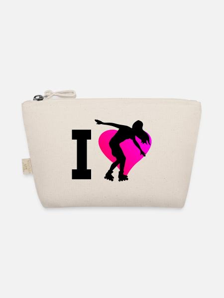 Roller Skating Roller Skates Roller Skating Rollerskat - Organic Pouch - nature - Front