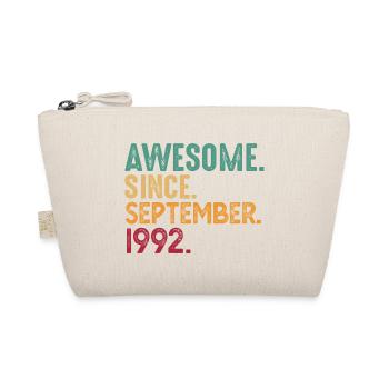 September 1992 - 30. Geburtstag Geschenk. Awesome. - Bio-Täschchen - Natur - Vorne
