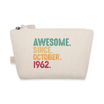 Oktober 1962 - 60. Geburtstag Geschenk. Legende. - Bio-Täschchen - Natur - Vorne