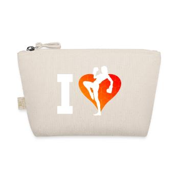 Kickboxeur Hommes Boxe Femmes Kickboxing - Trousse biologique - nature - Devant