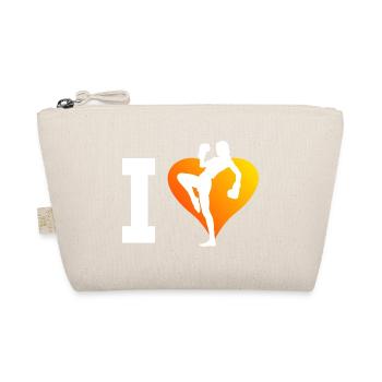 Women's Men's Kickboxing Kickboxer Boxing Kickboxing - Organic Pouch - nature - Front