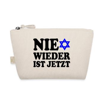 Nie wieder ist jetzt - Bio-Täschchen - Natur - Vorne