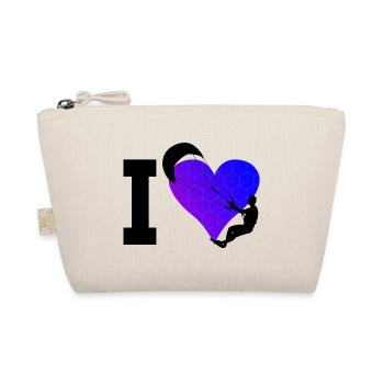 Kitesurfing Men Kitesurf Kite Kite Kiten Kitesurfer - Organic Pouch - nature - Front