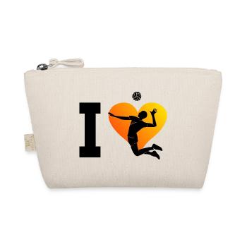 Volleyball Player Volley Volleyball Men - Organic Pouch - nature - Front