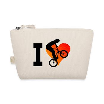 Bike Men bmx Young Women bmx Bike Cycling - Organic Pouch - nature - Front